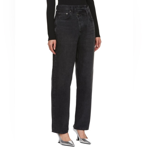 Agolde‎ Washed Black Women’s Criss Cross Jeans size 28 - Picture 2 of 6